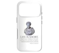 Carcasa para iPhone 17 Pro Estoicismo - La Vida es Corta - Marco Aurelio Filosofía estoica