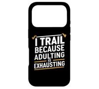 Carcasa para iPhone 17 Pro Estoy a la Zaga Porque la adultez es agotador Frases Divertidas para Correr