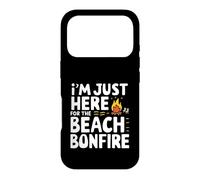 Carcasa para iPhone 17 Pro Estoy aquí para la Playa Hoguera Océano Puesta del Sol Fogata