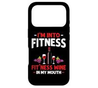 Carcasa para iPhone 17 Pro Estoy en el Fitness Wine In My Mouth Funny Gym Workout Lover