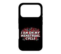 Carcasa para iPhone 17 Pro Estoy en mi Ciclo Menstrual Mujeres Divertidas Humor Menstrual