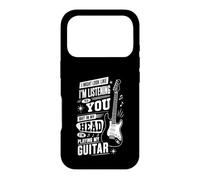 Carcasa para iPhone 17 Pro Estoy Escuchando Pero Tocando la Guitarra en mi Cabeza Música Humor
