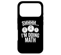 Carcasa para iPhone 17 Pro Estoy Haciendo matemáticas Shhh Estoy Haciendo matemáticas Meme Citas Divertidas de Entrenamiento