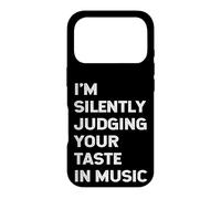Carcasa para iPhone 17 Pro Estoy juzgando en Silencio tu Gusto en música Profesor DJ Músico