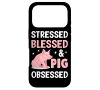 Carcasa para iPhone 17 Pro Estresado Bendecido y Cerdo Obsesionado