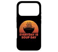 Carcasa para iPhone 17 Pro Everyday Is Sopa Día Bowl Comida Comida Dieta Amor Retro Sabroso