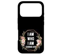 Carcasa para iPhone 17 Pro Éxodo 3:14 3 14 Dios Jesús Cita Religiosa Cruz Cristiana