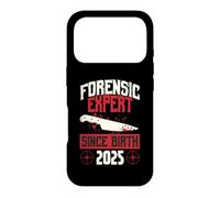 Carcasa para iPhone 17 Pro Experto forense Desde el Nacimiento 2025 Cumpleaños temático de crímenes Reales