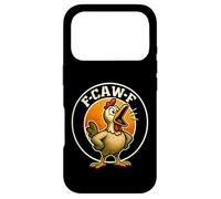 Carcasa para iPhone 17 Pro F-Caw-F Pollo Divertido Sarcasmo Ironía Crazy Screaming F-Caw-F