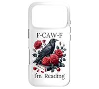 Carcasa para iPhone 17 Pro F Cawf Crow Book Lover Fuck Off Im Reading Smut Dark Romance