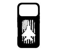 Carcasa para iPhone 17 Pro F15 Eagle US Flag Fighter Airplane Jet Plane Aircraft
