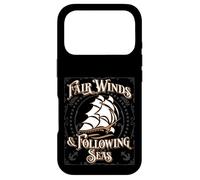 Carcasa para iPhone 17 Pro Fair Winds and Following Seas - Frase Naval temática náutica