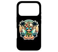 Carcasa para iPhone 17 Pro Fairy Tropical Vacaciones Verano Vacaciones Vintage Sunset Flower