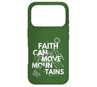 Carcasa para iPhone 17 Pro Faith Can Move Mountains Verso de la Biblia Impresión Cristiana