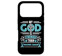 Carcasa para iPhone 17 Pro Faith My God Is Stronger Than Prostate Cancer - Cinta