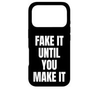 Carcasa para iPhone 17 Pro Fake It Until You Make It Sign Im Pretending to Work Boss