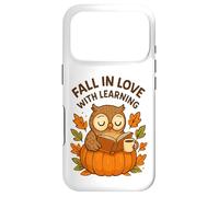 Carcasa para iPhone 17 Pro Fall in Love with Learning Cute Owl Autumn Design