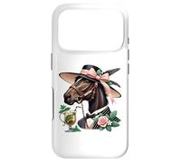 Carcasa para iPhone 17 Pro Fancy Derby Horse with Mint Julep and Roses