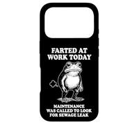 Carcasa para iPhone 17 Pro Farted At Work Today Maintenance Was Called Trabajando Rana