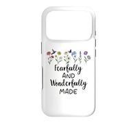 Carcasa para iPhone 17 Pro Fearfully & Wonderfully Made Sign Bible Verse Psalm 139:14