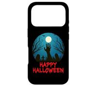 Carcasa para iPhone 17 Pro Feliz Cementerio de Zombis de Halloween, Aterrador para niños y Adultos