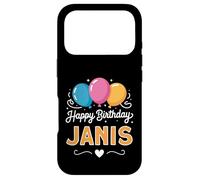 Carcasa para iPhone 17 Pro Feliz cumpleaños Janis