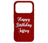 Carcasa para iPhone 17 Pro Feliz Cumpleaños Jeffrey