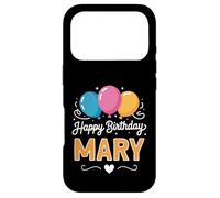 Carcasa para iPhone 17 Pro Feliz cumpleaños Mary