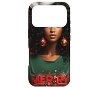Carcasa para iPhone 17 Pro Feliz Navidad Dulce Chocolate Navidad God Bless You All