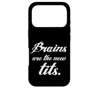 Carcasa para iPhone 17 Pro Feminismo Brains Are The New Tits Divertido Regalo Feminista