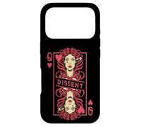 Carcasa para iPhone 17 Pro Feminista Medusa Queen of Hearts Dissent Vintage Jugando Card