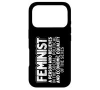 Carcasa para iPhone 17 Pro Feminista Social Política Igualdad Económica Sexos Feminismo