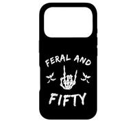 Carcasa para iPhone 17 Pro Feral and Fifty Rock Hand Bats 50 Cumpleaños Celebración
