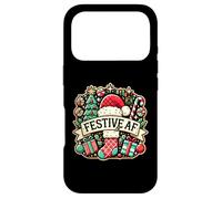Carcasa para iPhone 17 Pro Festive AF Funny Christmas Party Office Christmas Quote Joke Fun