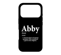 Carcasa para iPhone 17 Pro Fiesta de cumpleaños Divertida con el Nombre de Abby Definition para Abbies