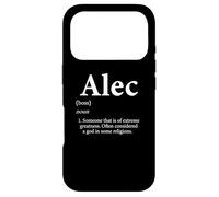 Carcasa para iPhone 17 Pro Fiesta de cumpleaños Divertida con el Nombre de Alec Definition para Alec