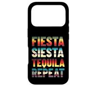 Carcasa para iPhone 17 Pro Fiesta Siesta Tequila Repeat Serape Patrón