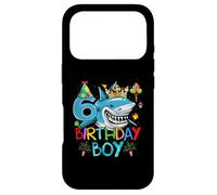 Carcasa para iPhone 17 Pro Fiesta temática del océano del tiburón del Sexto cumpleaños de 6 años para niño
