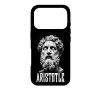 Carcasa para iPhone 17 Pro Filosofía Divertida Aristóteles Filósofo Estatua Retrato
