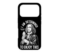 Carcasa para iPhone 17 Pro Filosofía Divertida Spinoza Determinismo Filósofo Helado