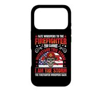 Carcasa para iPhone 17 Pro Firefighters I'm The Storm Firefighter American Flag Fireman