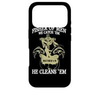 Carcasa para iPhone 17 Pro Fisher of Men We Catch 'Em, Él los Limpia (Mateo 4:19)