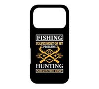 Carcasa para iPhone 17 Pro Fishing Solves Most of My Problems Hunting Hunter Life