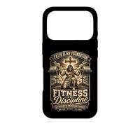 Carcasa para iPhone 17 Pro Fitness Disciplina Oración Cristiana Gimnasio Entrenamiento Culturismo