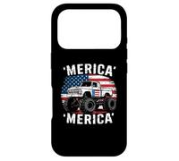 Carcasa para iPhone 17 Pro Flag Truck July Fourth July 4th Independence Day American