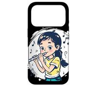 Carcasa para iPhone 17 Pro Flautista de Estilo cómico Flute Girl para niñas