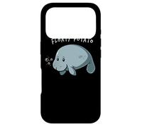 Carcasa para iPhone 17 Pro Floaty Potato Manatee Chubby Mermaid Funny Sea Cow Animal