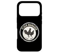 Carcasa para iPhone 17 Pro Flock Manager Vintage Gallo Gallina Pollo Guardián