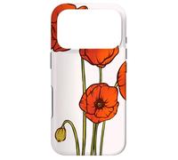 Carcasa para iPhone 17 Pro Flor Floral Amapola Amapolas Flor Silvestre