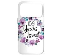 Carcasa para iPhone 17 Pro Floral 109 Years Old 109th Birthday Women's 109 Years Loved